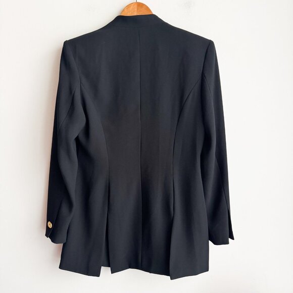 Vintage Jovani Gold Key Detail Classic Black Blazer 8 - Picture 6 of 6